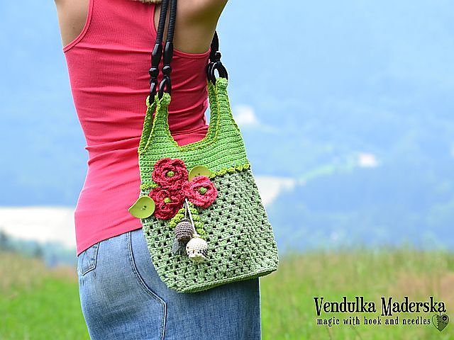 Red poppies bag
