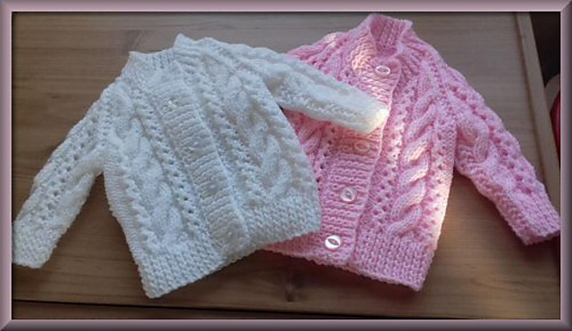 Snakes and Cables Newborn Cardigan