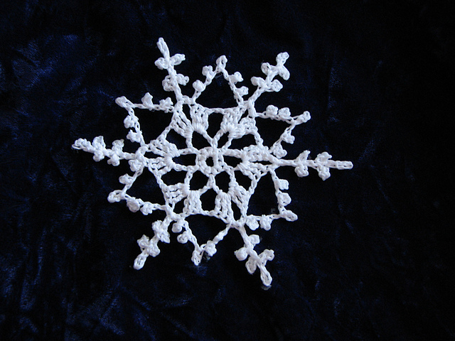 Picot Crochet Snowflake Design 2