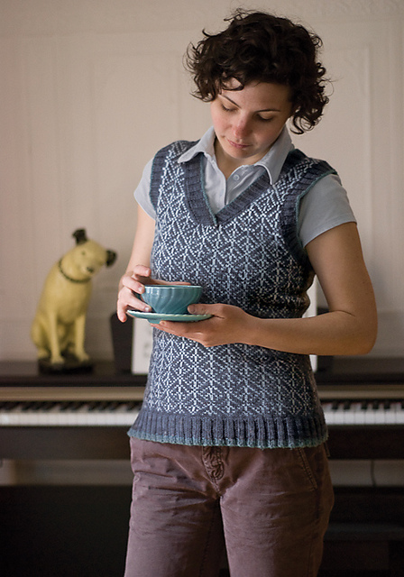 Abstract leaves vest