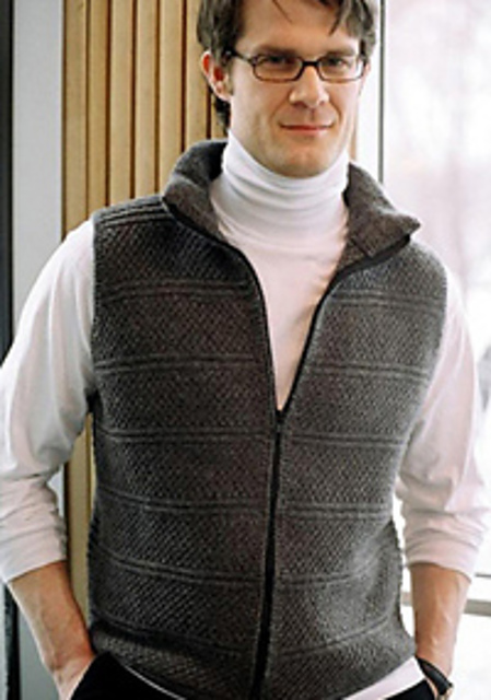 Ravelry: Zipped Vest pattern by Veronik Avery