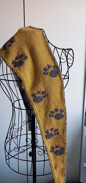 Minituch/mini shawl *Tierpfoten*