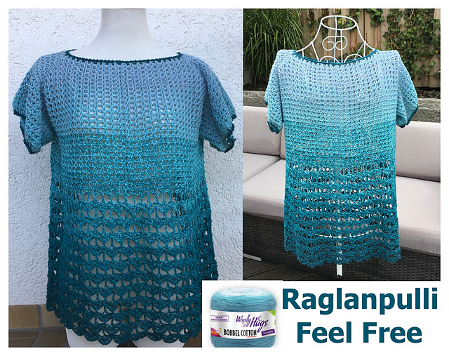 Raglanpulli Feel Free