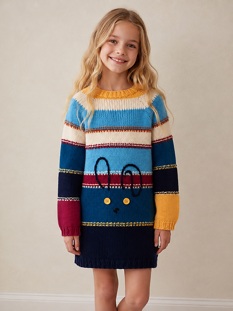 Alaya's rabbit stripes tunic