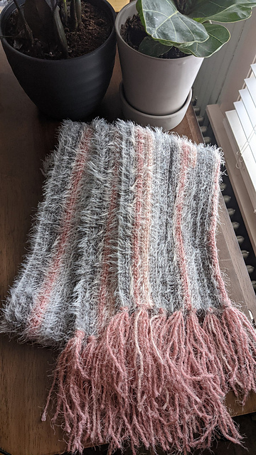 Faux Knitted Scarf
