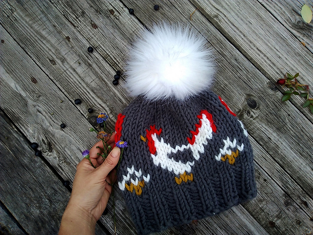 Super bulky chicken hat