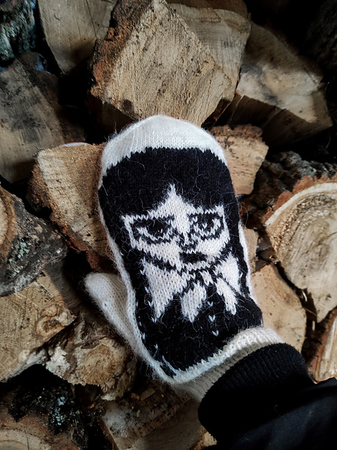 Wednesday Addams Mittens