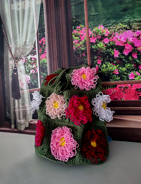 Сolorful Flowers Granny Square Bag