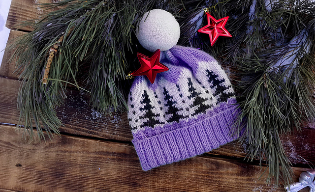 Blue forest hat