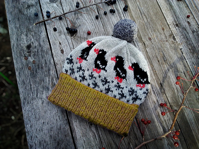 Ravelry: Cute Raven Hat pattern by Svetlana Gibadullina