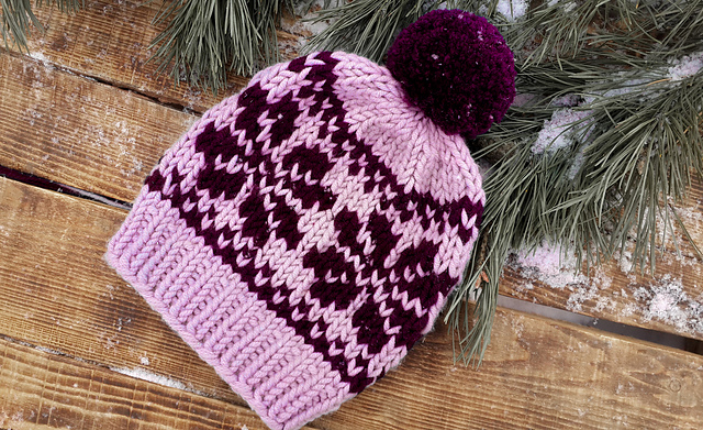 Cute Snowflake super bulky hat