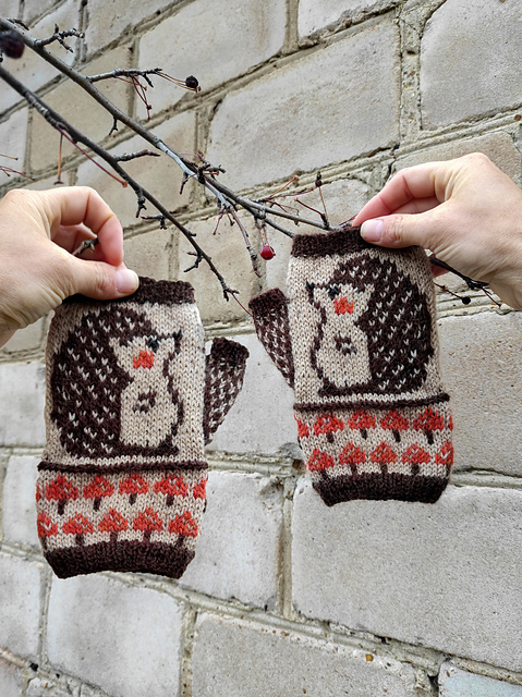Cute Hedgehog Mitts