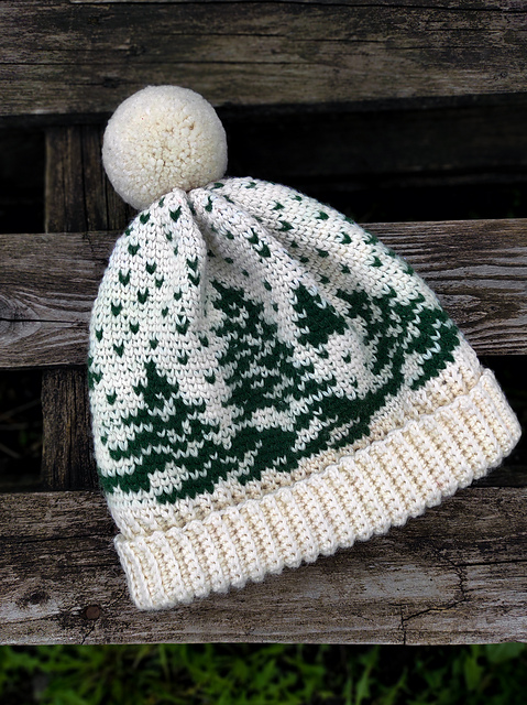 Snowy Tree Beanie