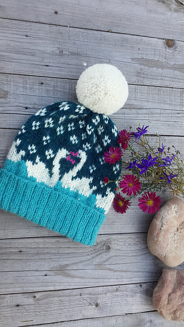 Swans at the pond Hat