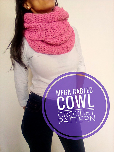 Mega Cabled Cowl - Cuello Mega