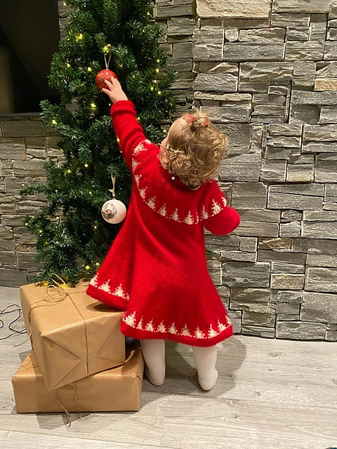 white christmas dresses Christmas Ornament Starry Tulle Dress main image 1