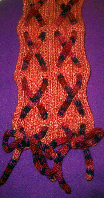 Lace up Scarf
