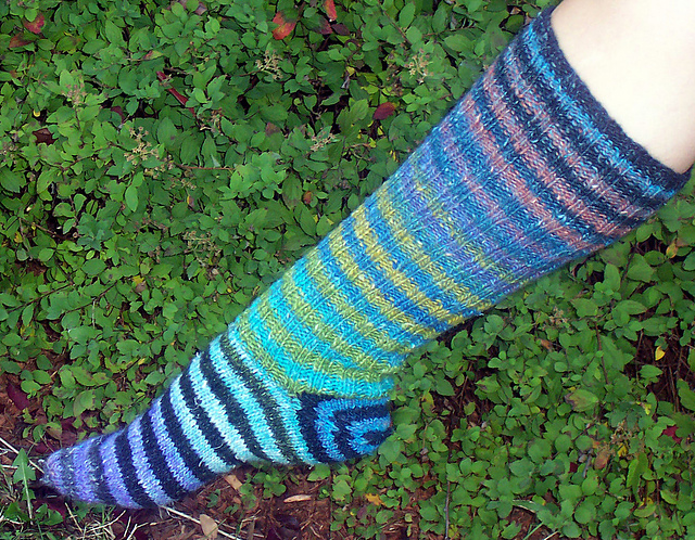 Super Stripey Silk Garden Socks
