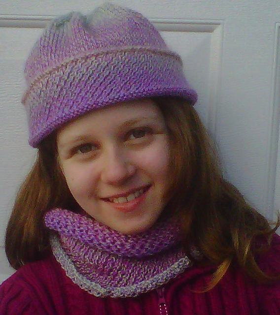 Diagonal Pattern Hat and Scarf Revamp