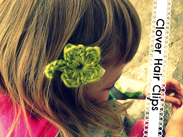 Clover Hair Clips