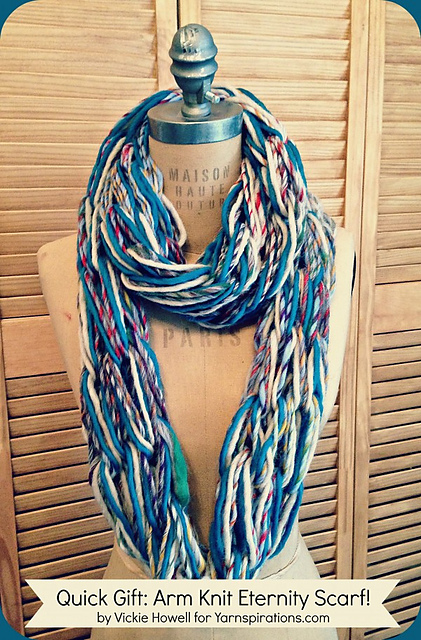 Arm Knitted Eternity Scarf