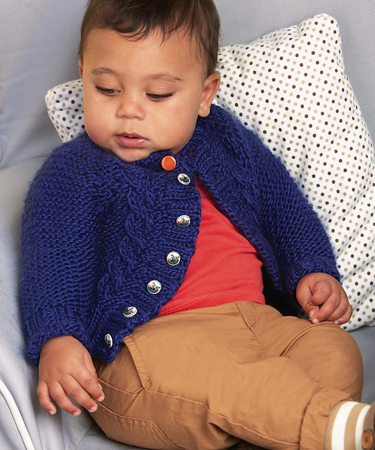 Cable Baby Cardi