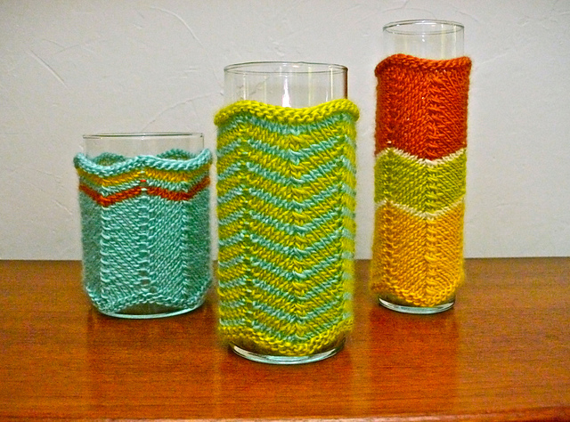 Missoni-Style Vase Cozies