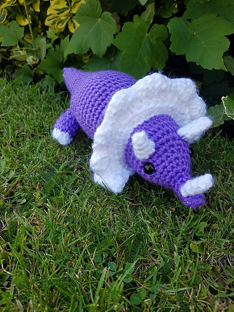 View of Ravelry: Tracey the Triceratops pattern by Vicky Staden