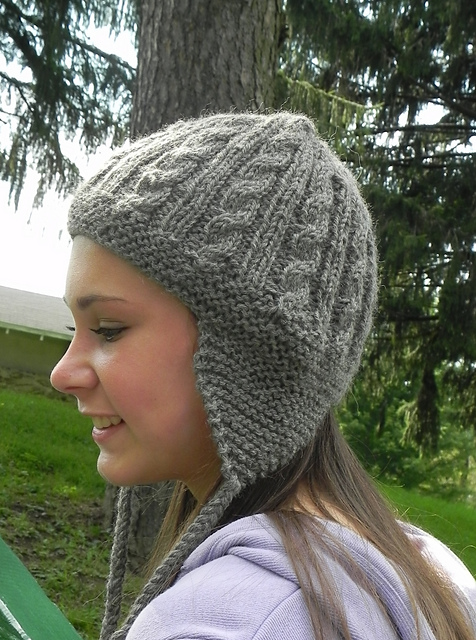 Cables and Earflaps Hat