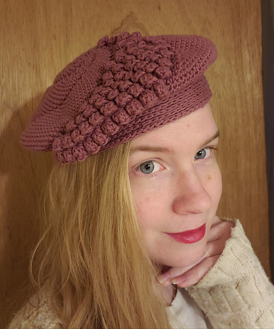 Ravelry: Popcorn Beret #2182 pattern by The Spool Cotton Company