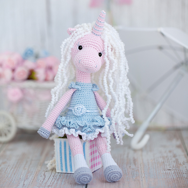Amigurumi Pink Unicorn