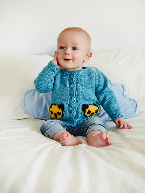 Sooty baby cardigan