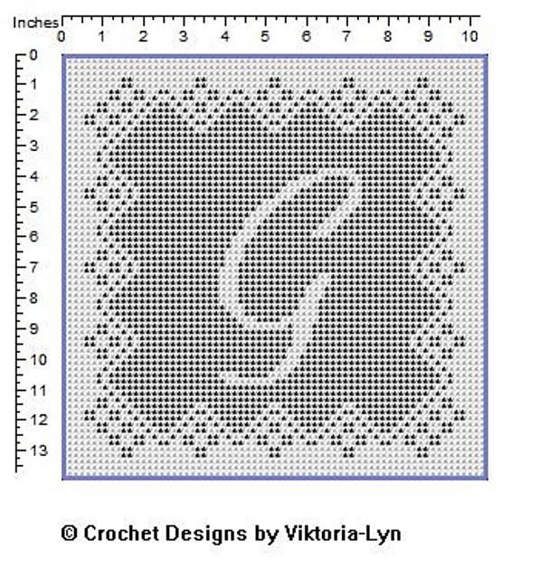 Filet Crochet letter "G"