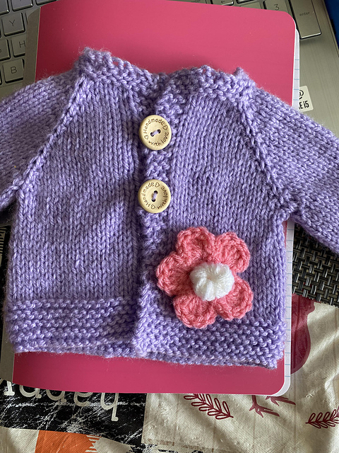 Small Newborn baby cardi