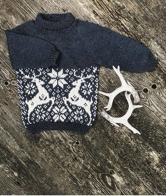 Fabulously festive child's sweater