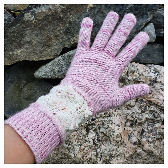 Halo Blush gloves and headband
