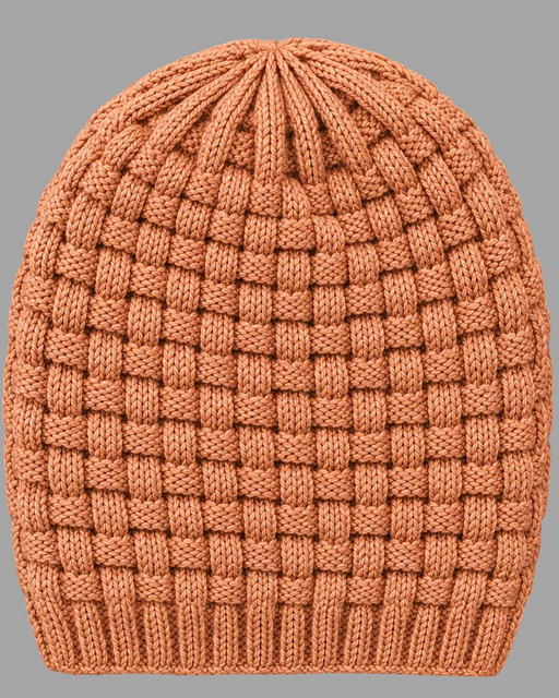 Basketwave Loose Fitting Beanie