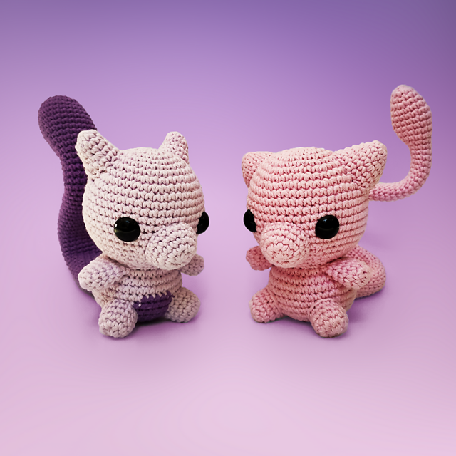 Ravelry: Mew & Mewtwo pattern by VinCrafty
