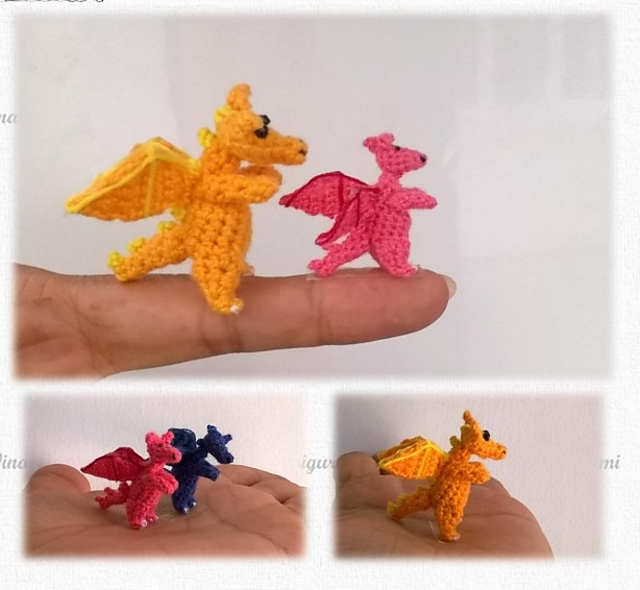 Mini Dragon amigurumi