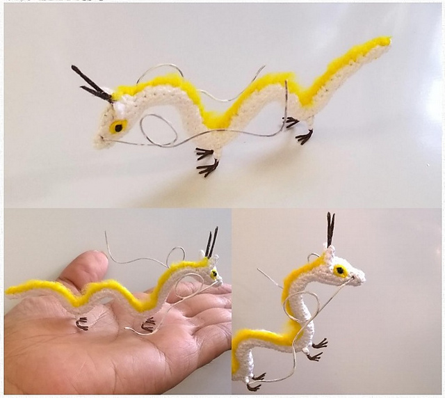 Mini asian dragon amigurumi R130