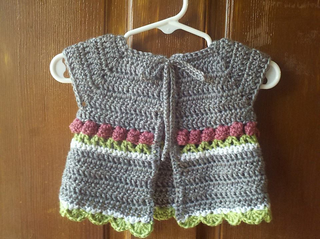Little Roses Baby Cardigan