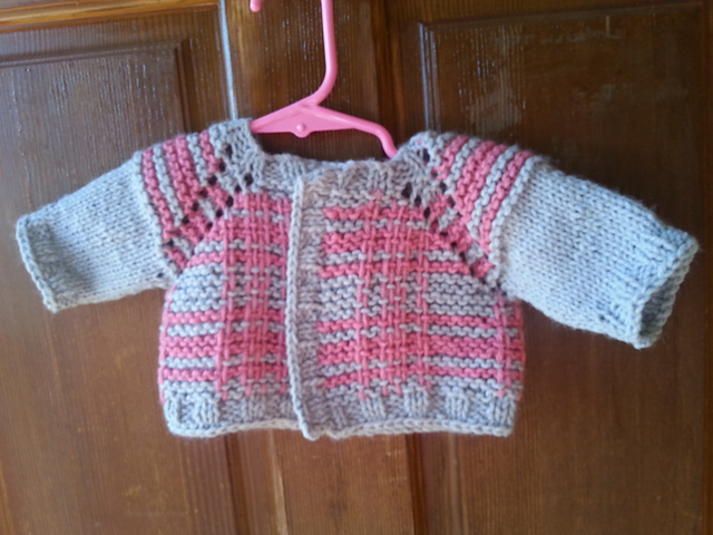 Fancy Garter Baby Cardigan