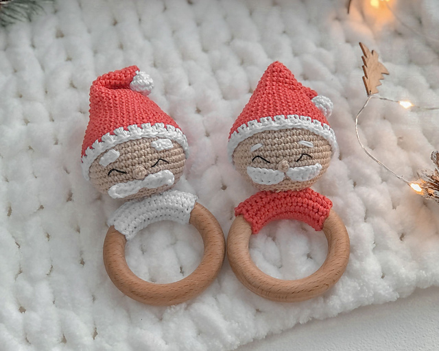 Santa Claus baby rattle