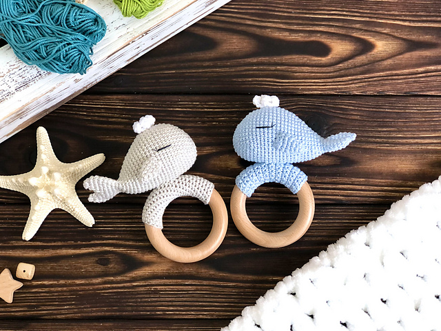 The Little Whale Amigurumi Rattle