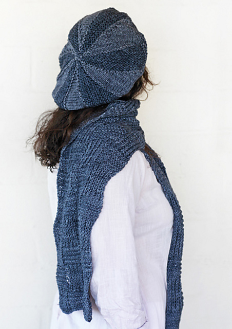 P35-Pinwheel Hat and Ripples Scarf