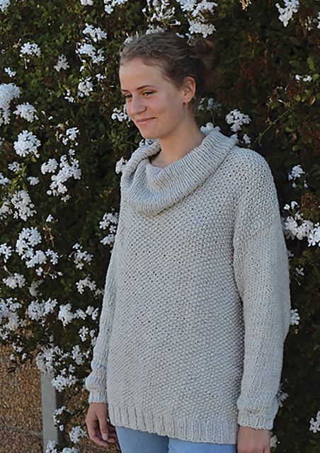 P69-Sweater in Moss Stitch