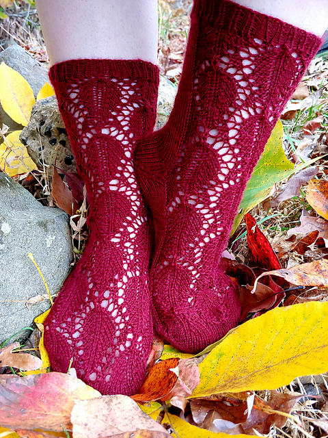 Turning Leaves Socks