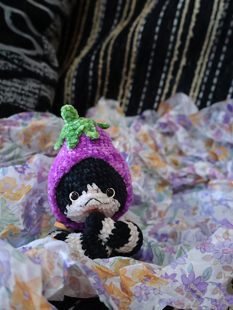 Eggplant Snake Amigurumi Crochet