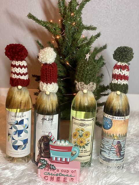 Gnome Bottle Beanie Topper