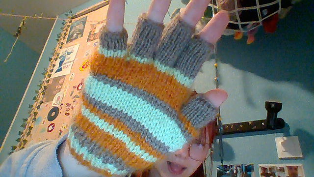 Coraline's fingerless gloves